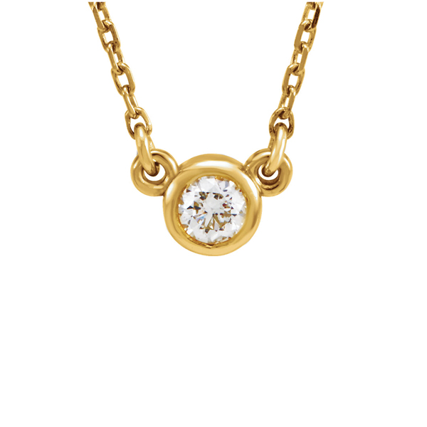 Diamond Bezel Set Necklace - Cook Diamonds